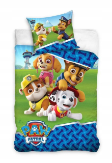 Pes Patrol Paw Double -Bavlnená bielizeň 140x200