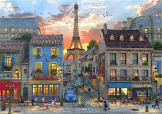 Puzzle 4000 ulíc Paríža, puzzle Bluebird