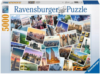 Puzzle 5000 Ravensburger New York Veľká kvalita