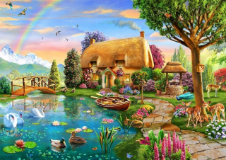 Puzzle 6000 Blue -Useled Hut, Bluebird Puzzle