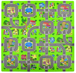 Penové puzzle penové matné ulice ciest na cestách