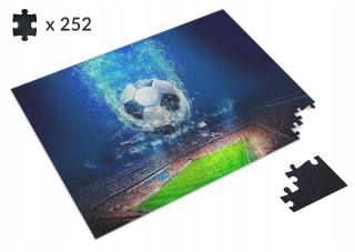 Puzzle - Futbal futbal + meno zadarmo 252 el