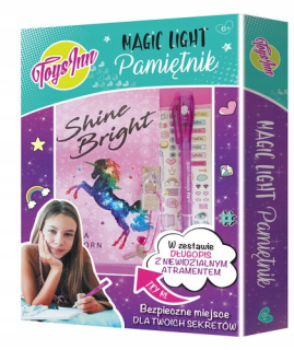 Denník Magic Light - jednorožec