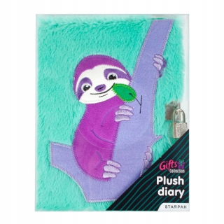 Uzavretý plyšový denník 148x210 Sloth ST ...