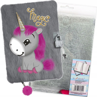 Denník s talianskym visiacim zámkom Talian Little Unicorn 96K A5