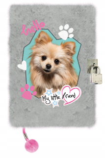 Denník s visiacim zámkom Wlochacz A5 96k PINK DOG MY ...