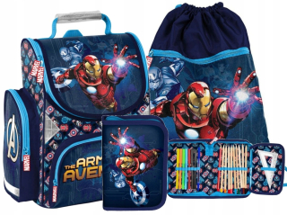 Paso School Schoolbag Avengers Iron Man set