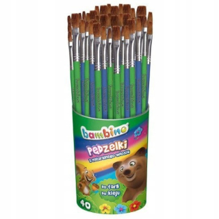 Bambino Paint and Adheve Brushes 40 ks - KU *285