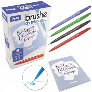 Pentel Learning Ritching Calligraphy ABCD Set