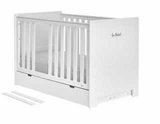 Pinio Marseille MDF Beds140x70blanco s zásuvkou