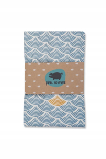 Pink No More - Blue Ocean Bambus Swaddle