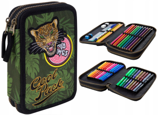 Dvojitá ceruzka Coolpack Jumper 2 Zelené odznaky