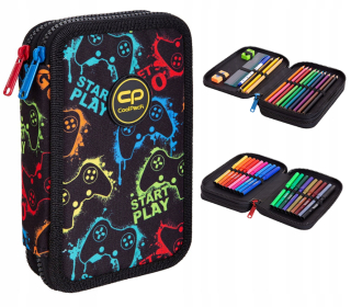 Puzdro s ceruzkou s dvojitým hráčom Coolpack