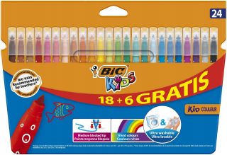 BIC Couuleur 24 farieb Flamasters