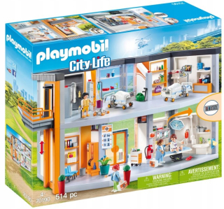 PlayMobil City Life 70190 Veľká nemocnica so zariadením.