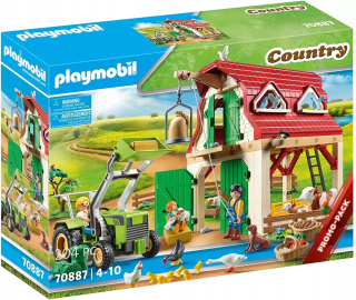 Playmobil Country 70887 Fattoria Con Trattore E An
