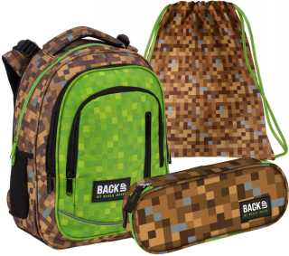 Batoh 3-koc Backup4 Model R68 +Puzdro pre ceruzku +taška