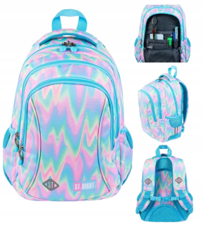 St.right Mint School Backpack Mint Ombre