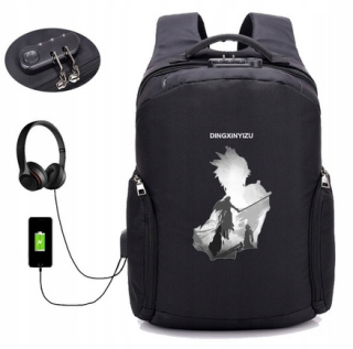 Batoh z hry Anime Final Fantasy s nabíjaním USB
