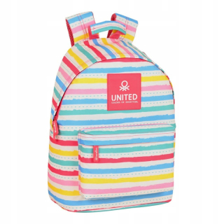 Benetton Stripes viacfarebný batoh notebookov (