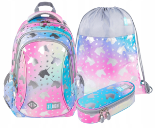 Ombre Unicorn Unicorn Backpack St. Majewski Set