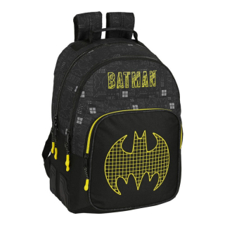 Batman Comix School Backpack Black Yellow (32 x 42