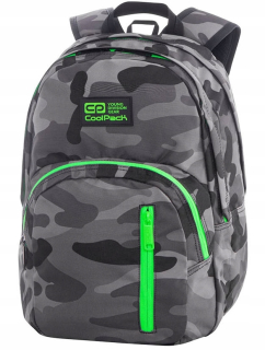Coolpack Discovery Camo Green Neon School Batoh