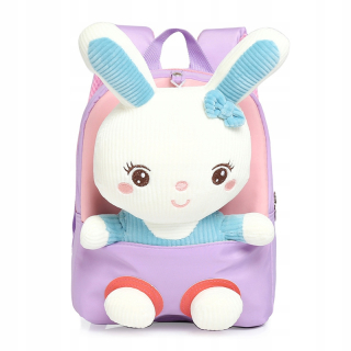 Školský batoh dievčaťa Bunny plyš