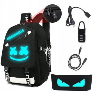 Školský batoh Marshmello do školy PENCIL PADLOCK