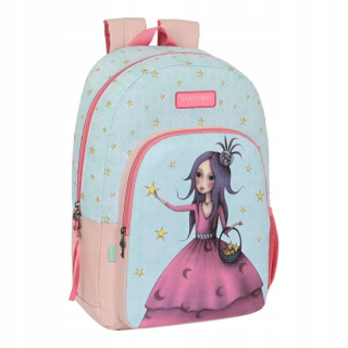 Santoro School Backpack Pink Green (30 x