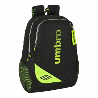 Umbro School Backpack Black Lime (32 x 44 x 16