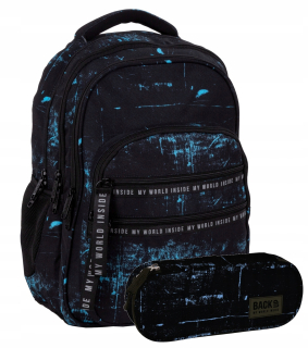 Blue Black Black Youth School Batoh