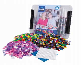 Plus -plus, mini základné, neónové, trblietky, 2 dlaždice - 24