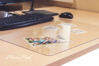 Desk Pad 60x40cm - priehľadný gr. 1 mm