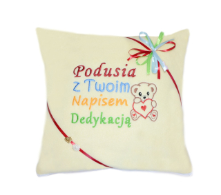 Vankúš s výšivkovým ventifikačným krstom