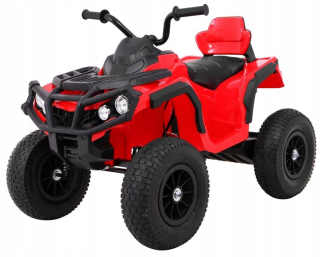 Quad ATV vozidlo čerpané červené kolesá