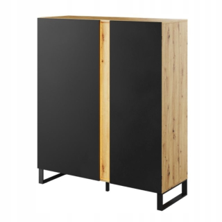 Priestranná komoda pre spálňu Salon Oak evokuje 110 cm
