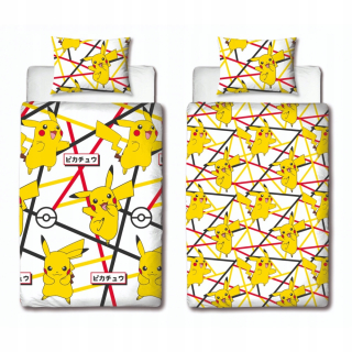Posteľná bielizeň 140x200 mikrovlákna 2 -tone Pokemon Pikach