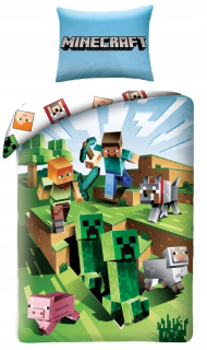 Posteľná bielizeň 160x200 minecraft bavlna