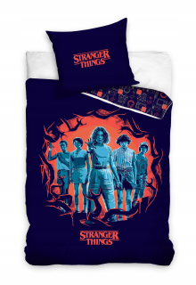 Bavlnená posteľná bielizeň 140x200 Stranger Things Film