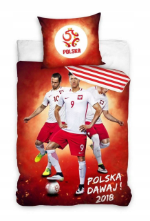 Reprezentácia futbalovej posteľnej bielizne PZPN 160x200 2cz