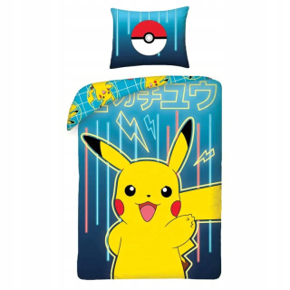 Bavlnené obliečky 160x200 + 1p70x80 Pokémon Pikachu