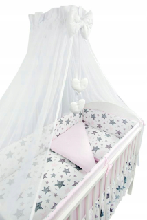 Posteľná bielizeň pre nové hviezdy 4-EL 120/90/360 Pink Cott