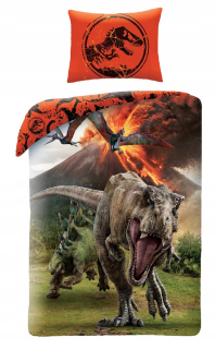 Mládežnícka posteľná bielizeň 160x200 T-Rex Dino Dinosaur