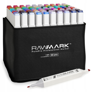 Promarky z prípadu dvojité markery 80ks Rawmark