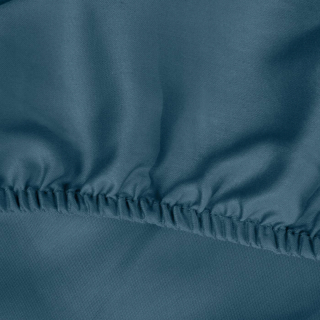 List s elastickým 180x200 +30 cm bavlnené námornícke modré
