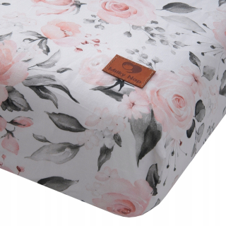 List s elastickými pastelovými kvetmi 60 x 120 cm