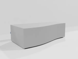 Pouf obdĺžnik vlny zážitok zo sveta 44 cm