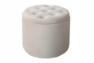 Pouf Pouf s úložnou béžou 50 cm