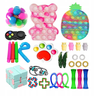 Push Bubble Set Fidget Hračky proti stresu